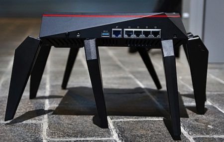 Asus ha presentado una imponente adición a su familia de routers inalámbricos tribanda, conocido como el RT-AC5300.
Con un estilo futurista (que parece una araña mutante más que un router) y la última tecnología para gamers, el RT-AC5300 incorpora una … Leer más