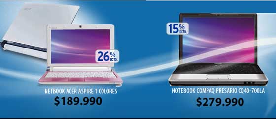 netbooks y notebooks